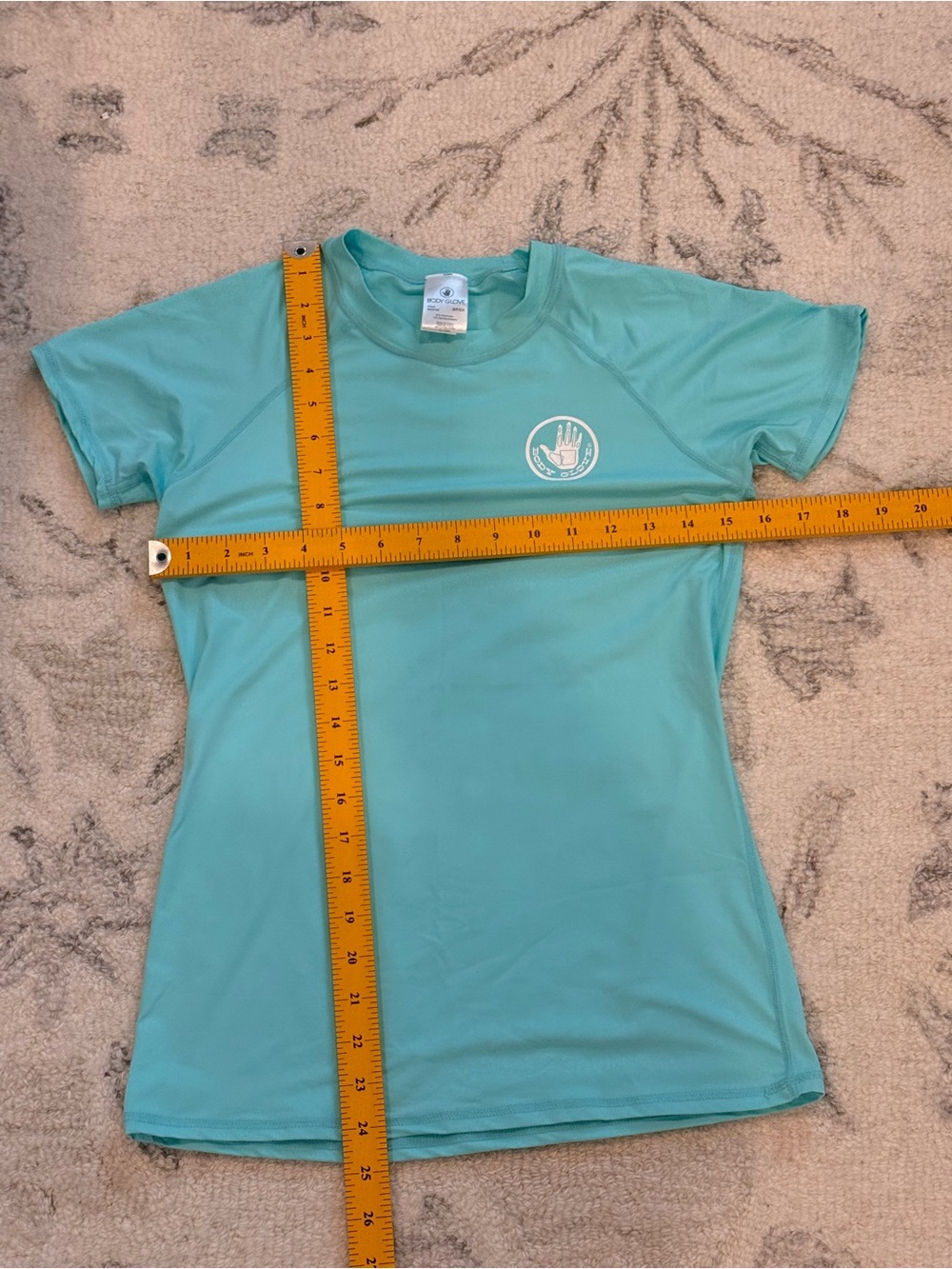 Body Glove Women’s Aqua Blue Rash Guard Swim Surf Top Size S Like New - Picture 7 of 7
